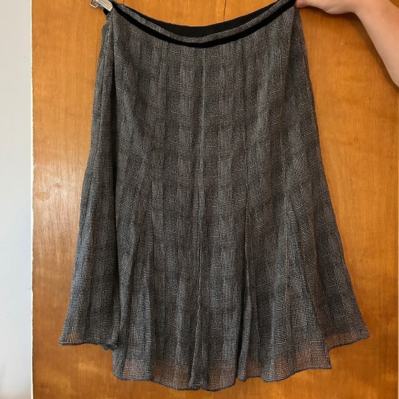 Jones New York Dresses & Skirts - Jones New York Silk Skirt Plaid Lined A-Line Career Classic Women 14 Petite NWOT